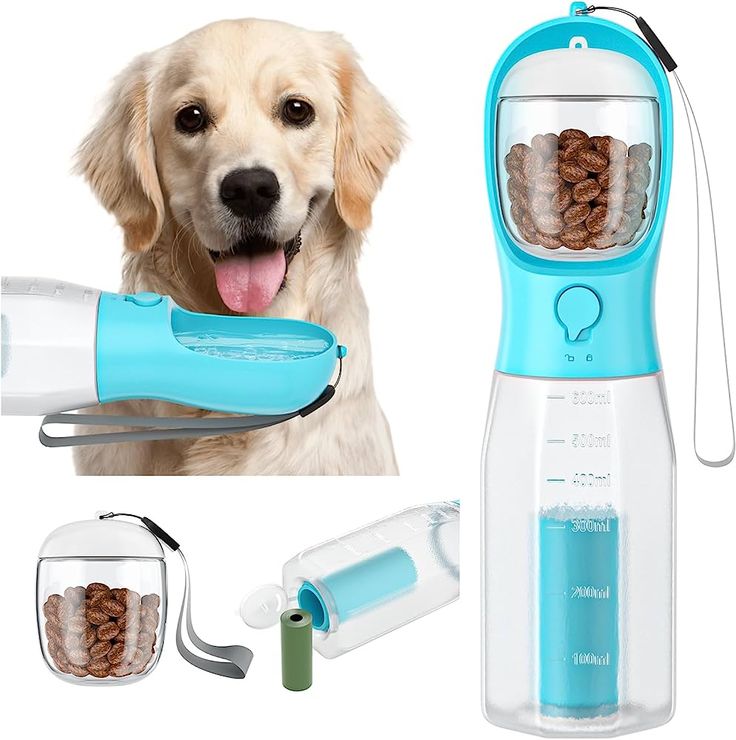 🐶 Bebedero y Comedero Portátil 2 en 1 para Mascotas